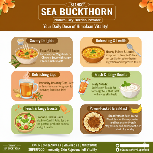 Uses dry berry powder 