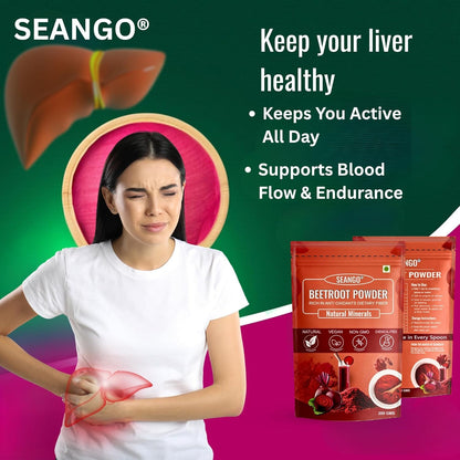 SEANGO® Sea Buckthorn Dried Berries with Beetroot Powder Combo (100+200g)