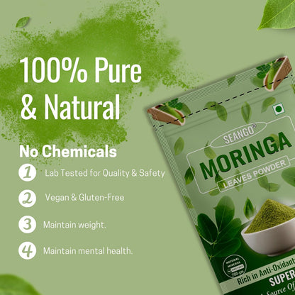 SEANGO® Sea Buckthorn Dried Berries,with Moringa Powder (100+100g)