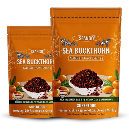SEANGO® Sea Buckthorn Natural Dried Berries 100g (Pack of 2)